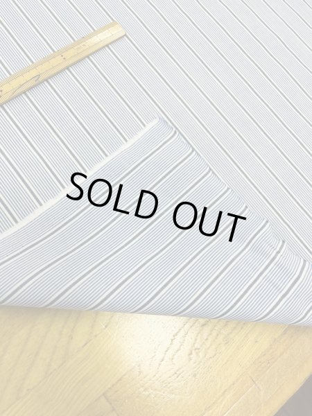 画像4: 生地：ストライプ柄プリント 中厚コットン（白／紺） (4)