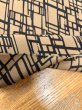 画像5: 生地：ポリエステル100％変形バイアスプリント（ブラウン×ブラック） (5)