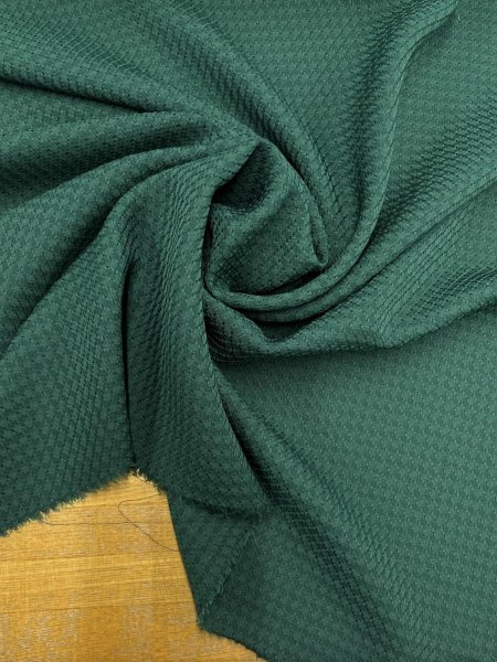 画像7: 生地:ポリエステル100%ジャカードライク合繊織物(ディープグリーン) (7)