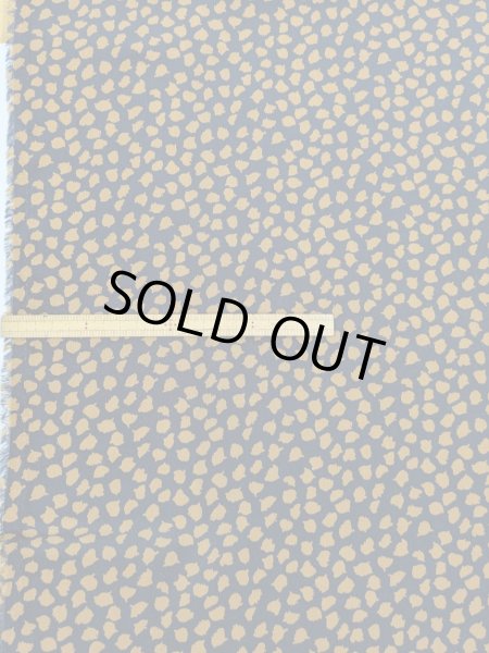 画像3: 生地:ポリエステル100%ヴィーナスデシン(ネイビー×ブラウン変形ドット) (3)