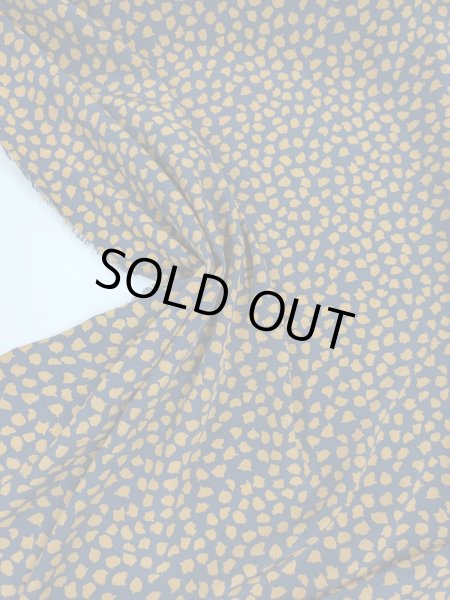 画像6: 生地:ポリエステル100%ヴィーナスデシン(ネイビー×ブラウン変形ドット) (6)