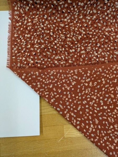 画像4: 生地:ポリエステル100%ニューヴィーナススエード(レンガレッド) (4)