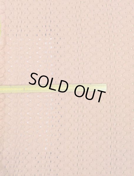 画像2: 生地：綿混クロッシェ風穴あきニット（テラコッタ） (2)