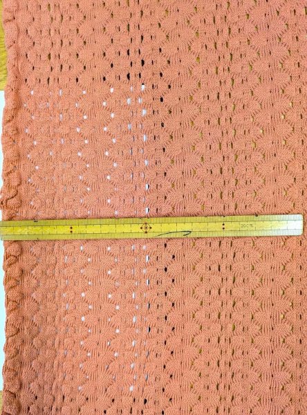 画像3: 生地：綿混クロッシェ風穴あきニット（テラコッタ） (3)