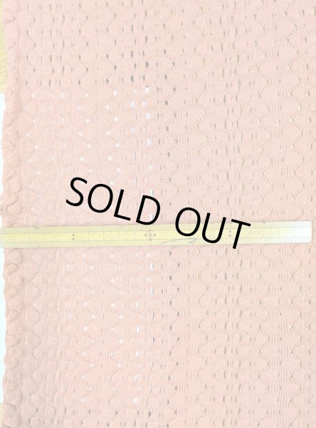 画像3: 生地：綿混クロッシェ風穴あきニット（テラコッタ） (3)