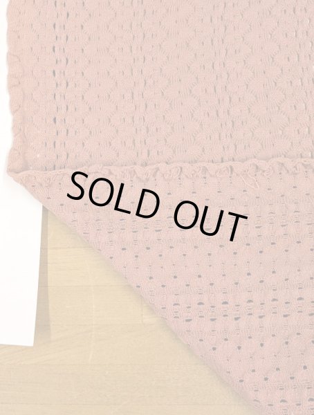 画像4: 生地：綿混クロッシェ風穴あきニット（テラコッタ） (4)