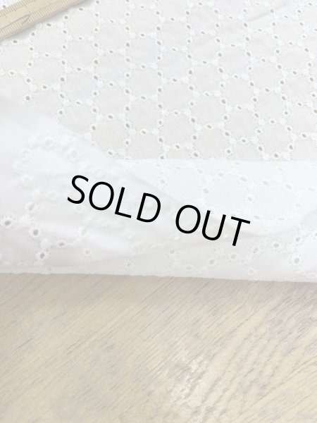 画像5: 生地：綿100％ 綿サークルレース生地（ホワイト） (5)