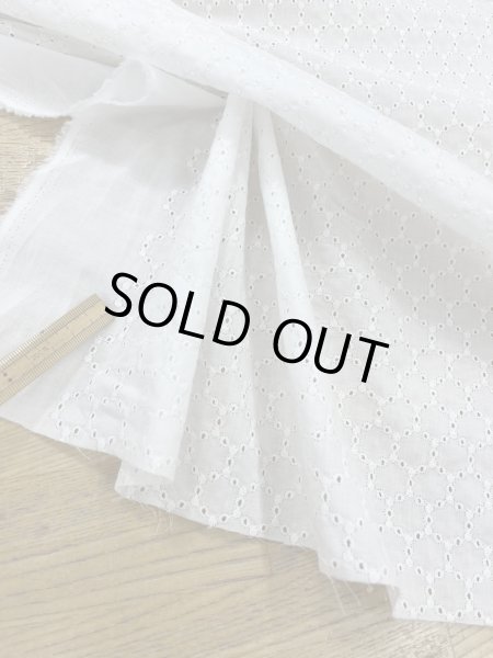 画像6: 生地：綿100％ 綿サークルレース生地（ホワイト） (6)