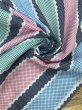 画像10: 生地：綿100％ ナミナミストライプ柄 布地（50cm幅・耳切れ） (10)
