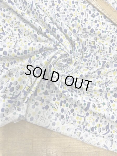 画像7: 生地：綿100％抽象的SZ柄天竺ニット（白地） (7)