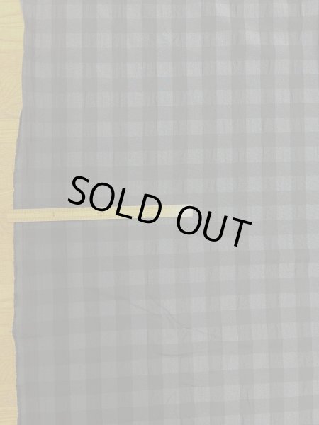 画像2: 生地：ポリエステル100％ブロックチェック柄（黒／墨黒） (2)