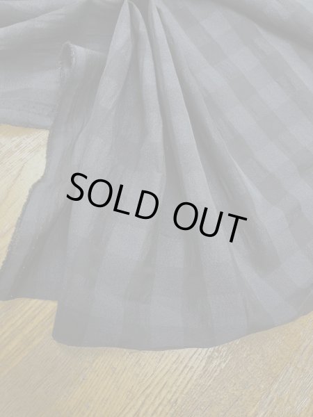 画像7: 生地：ポリエステル100％ブロックチェック柄（黒／墨黒） (7)