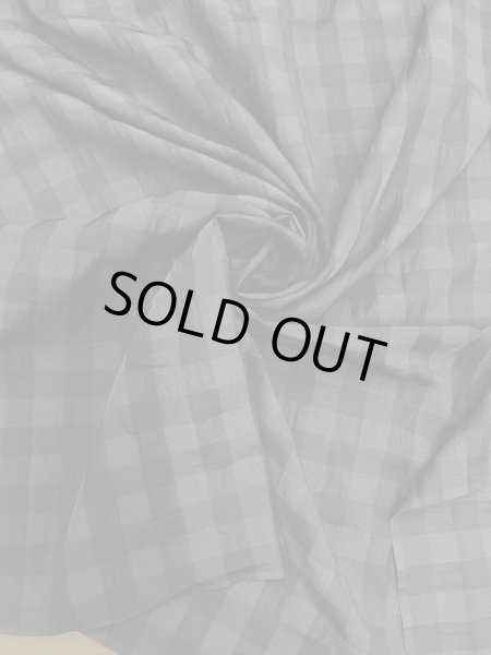 画像8: 生地：ポリエステル100％ブロックチェック柄（黒／墨黒） (8)