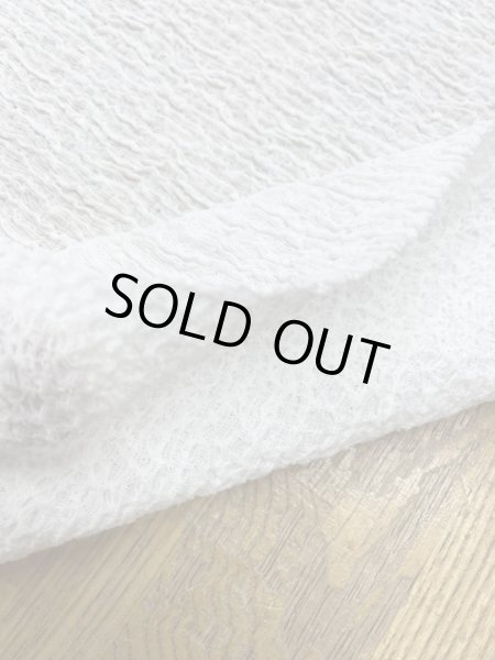 画像5: 生地：ポリエステル系 シャーリングニット（白） (5)