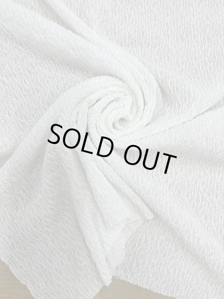 画像7: 生地：ポリエステル系 シャーリングニット（白） (7)