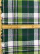 画像3: 生地：綿100％タータン風チェック平織（グリーン系） (3)