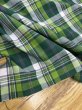 画像6: 生地：綿100％タータン風チェック平織（グリーン系） (6)