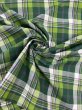 画像7: 生地：綿100％タータン風チェック平織（グリーン系） (7)