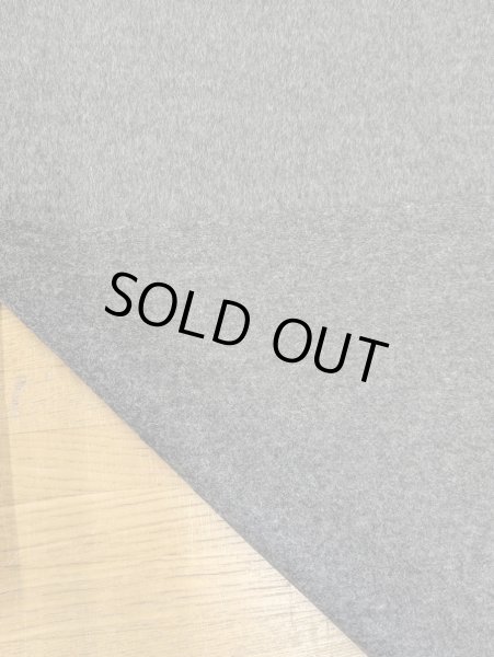 画像4: 生地：カシミヤ入りウール ソフトメルトン（グレー） (4)