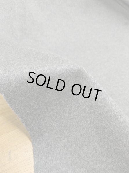 画像6: 生地：カシミヤ入りウール ソフトメルトン（グレー） (6)