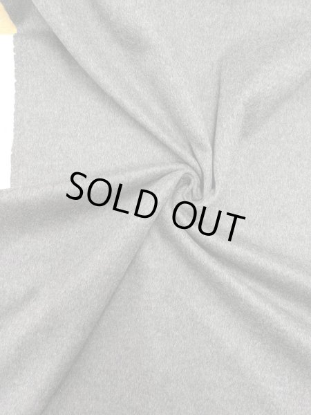 画像7: 生地：カシミヤ入りウール ソフトメルトン（グレー） (7)