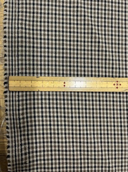 画像3: 生地：ポリエステルストレッチチェック柄織物（ベージュ系） (3)