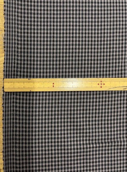 画像3: 生地：ポリエステルストレッチチェック柄織物（グレー系） (3)