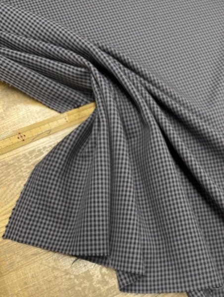 画像6: 生地：ポリエステルストレッチチェック柄織物（グレー系） (6)