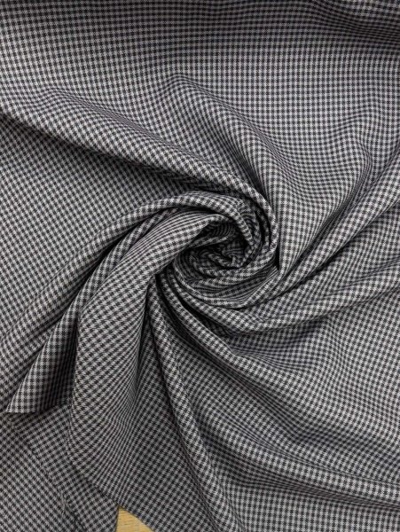 画像7: 生地：ポリエステルストレッチチェック柄織物（グレー系） (7)