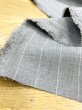 画像7: 生地：綿ストライプ柄（グレー／白） (7)