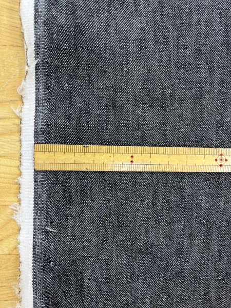 画像3: 生地：綿ストレッチデニム調（ブラック） (3)