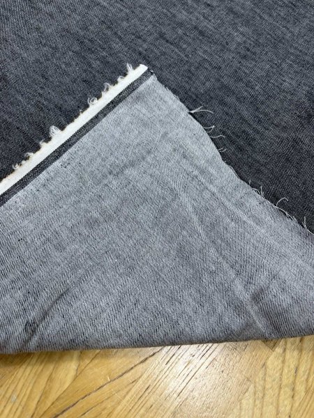 画像4: 生地：綿ストレッチデニム調（ブラック） (4)