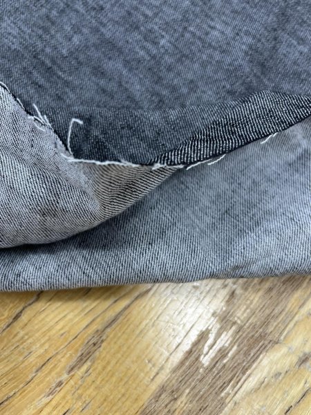 画像5: 生地：綿ストレッチデニム調（ブラック） (5)