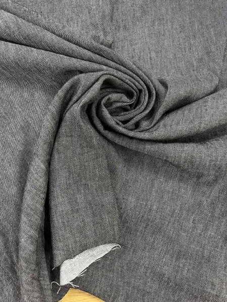 画像7: 生地：綿ストレッチデニム調（ブラック） (7)