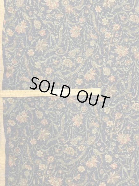 画像2: 生地：ポリウールミックスプリントスムース（紺） (2)