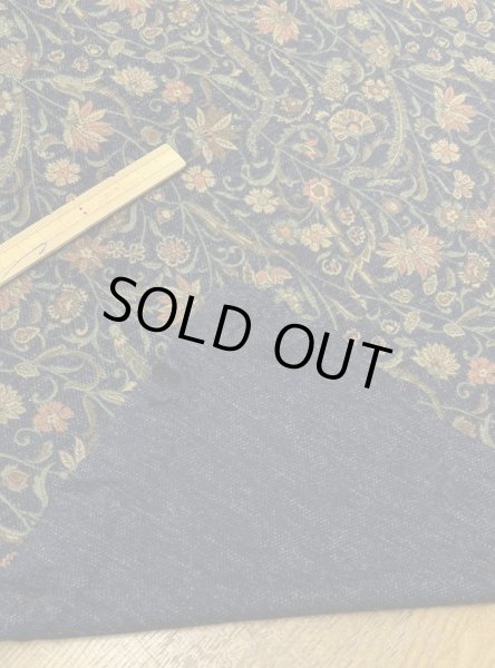 画像4: 生地：ポリウールミックスプリントスムース（紺） (4)