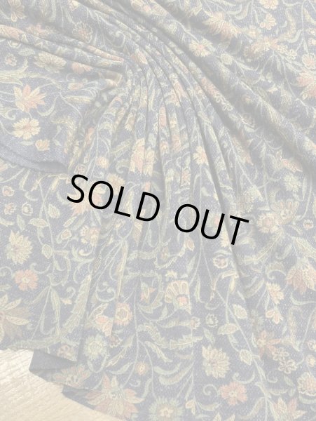 画像5: 生地：ポリウールミックスプリントスムース（紺） (5)