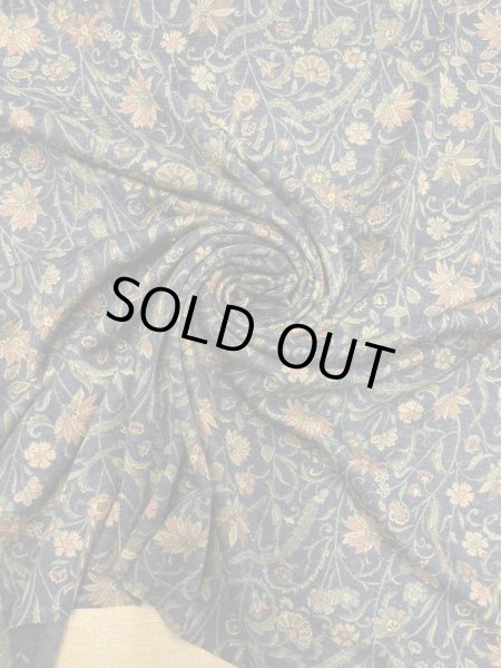 画像6: 生地：ポリウールミックスプリントスムース（紺） (6)