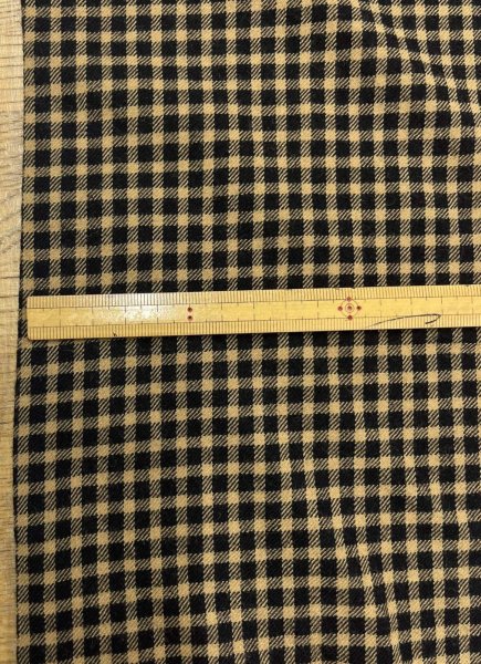 画像3: 生地：柔らかウールギンガムチェック（ブラウン／ブラック）  (3)