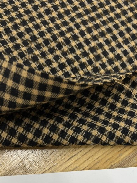 画像5: 生地：柔らかウールギンガムチェック（ブラウン／ブラック）  (5)