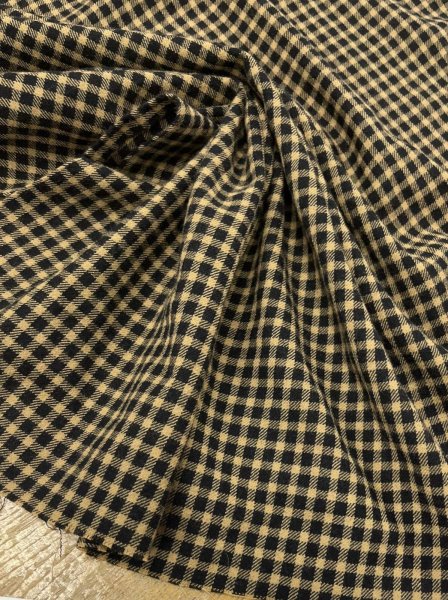 画像6: 生地：柔らかウールギンガムチェック（ブラウン／ブラック）  (6)