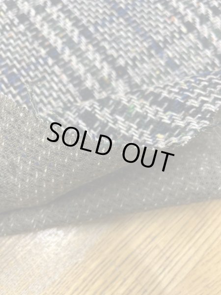 画像5: 生地：ウールざっくりチェックツイード（カーキ／ブラック×ベージュ） (5)