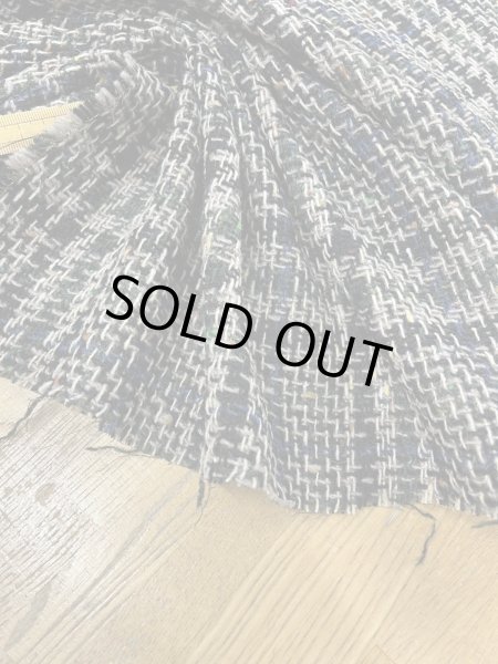 画像6: 生地：ウールざっくりチェックツイード（カーキ／ブラック×ベージュ） (6)