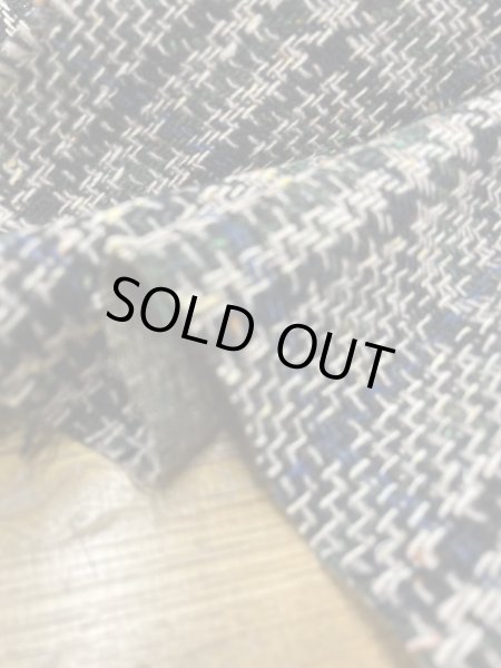 画像8: 生地：ウールざっくりチェックツイード（カーキ／ブラック×ベージュ） (8)