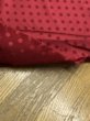 画像5: 生地：ポリエステル100％ジャガード 水玉（レッド） (5)