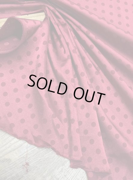 画像6: 生地：ポリエステル100％ジャガード 水玉（レッド） (6)