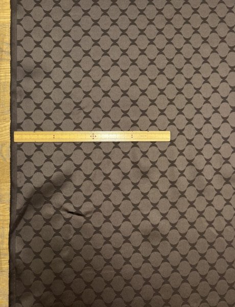 画像2: 生地：ポリエステル100％ナミナミジャガード（茶） (2)