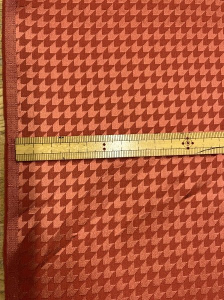 画像2: 生地：ポリエステル100％和風ジャガード（赤茶） (2)