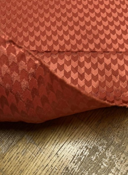 画像4: 生地：ポリエステル100％和風ジャガード（赤茶） (4)