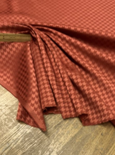 画像5: 生地：ポリエステル100％和風ジャガード（赤茶） (5)